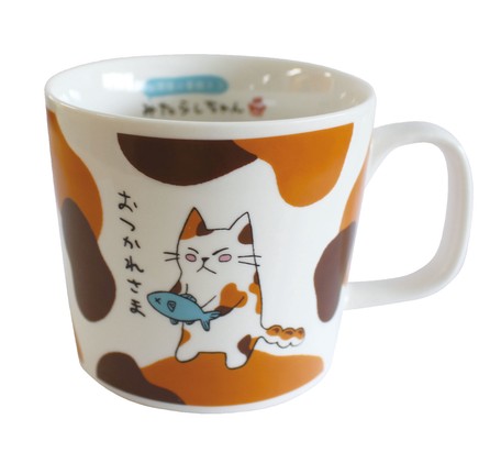 日本Mitamori Chan(みたらしちゃん)吃魚的貓貓馬克杯【日本製】1